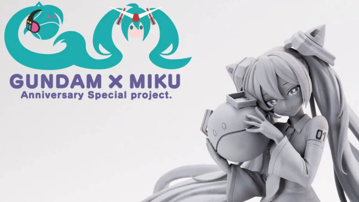 Hatsune Miku Hugs a Haro in New Gundam Figure Prototype