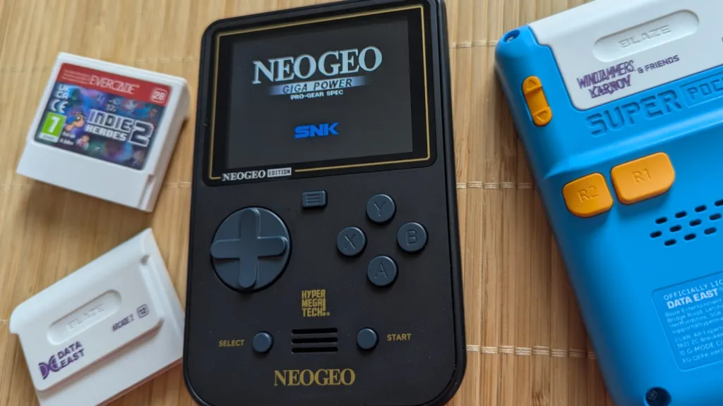 neogeo edition SNK showing cartridges